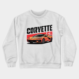 Corvette C8 Vintage Car Crewneck Sweatshirt